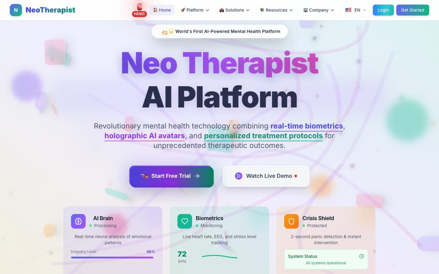 NeoTherapist website
