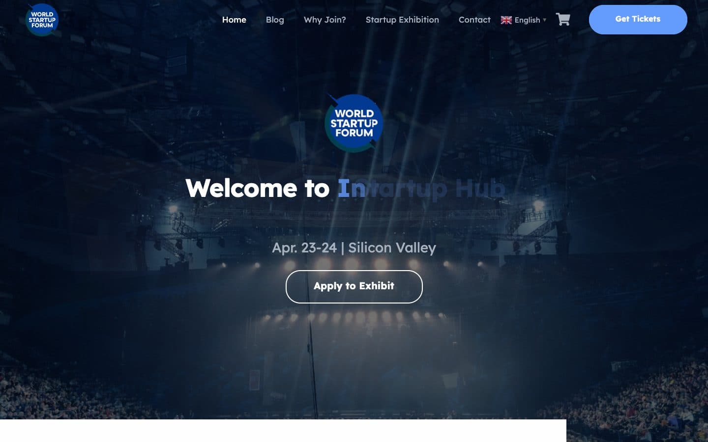 World Startup Forum website