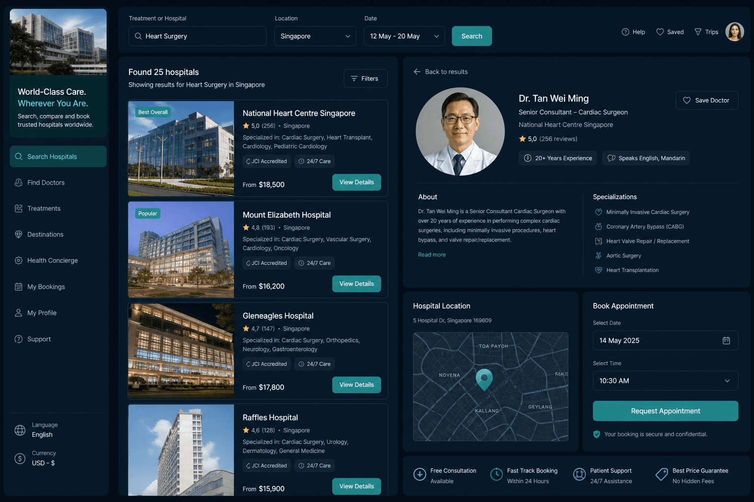 HospitalBooking website